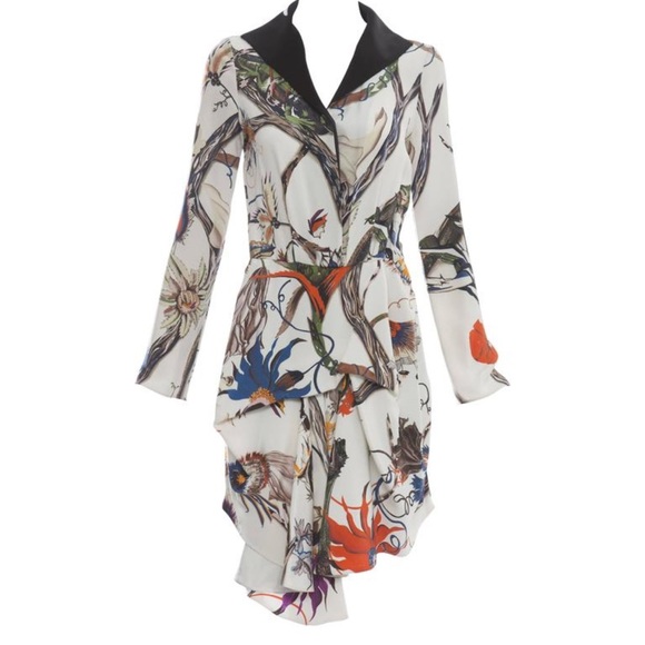 Balenciaga Paris Nicolas Ghesquière designer Silk Floral Print Dress Runway 4/6 - Picture 1 of 8
